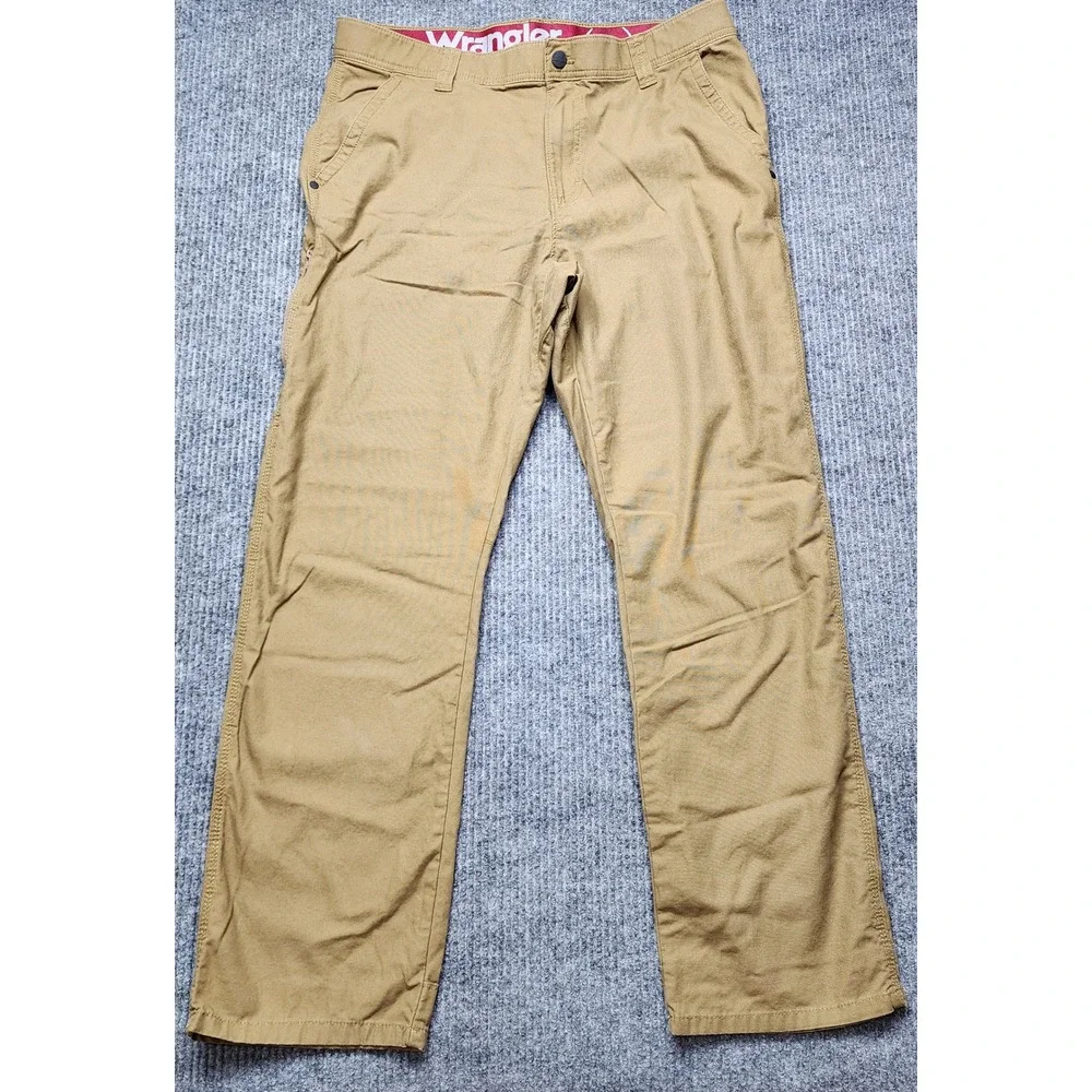 Wrangler ATG All Terrain Gear Mens 36x30 Khaki Tan Outdoor Stretch Pants